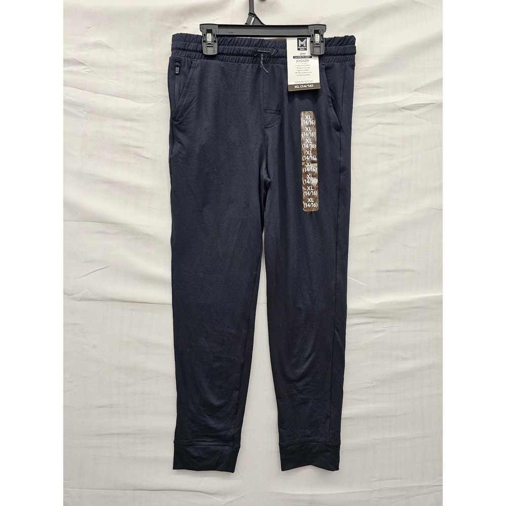 Member's Mark Boys Jogger Pants Black Polyester Blend Athletic Size XL